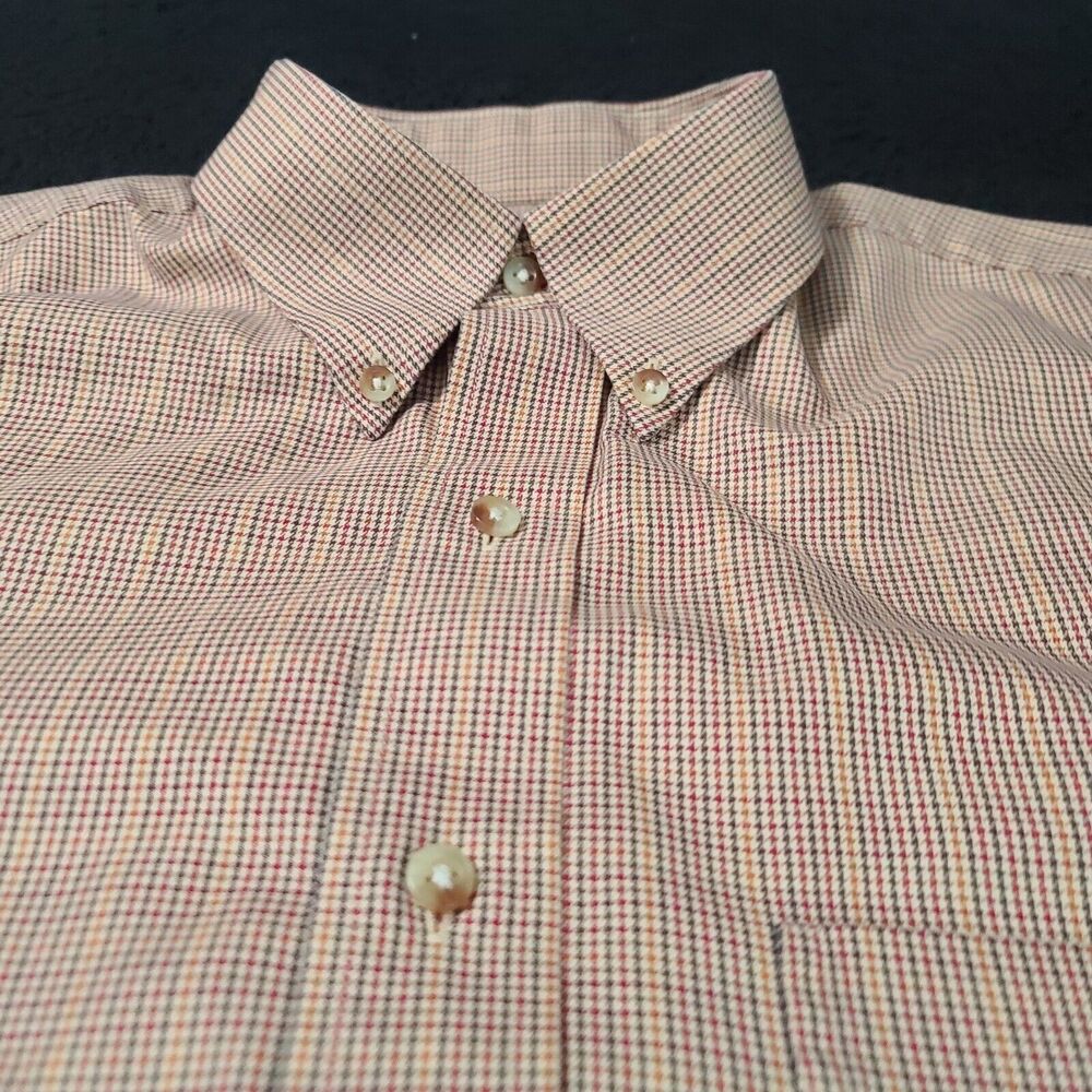 Jos A Bank Mens Button Up Shirt Multicolor Size Large 100% Cotton Long Sleeve - Picture 7 of 12